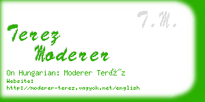 terez moderer business card